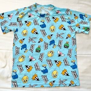 Looney Tunes.Kids Pajama Set-Light Blue with multi color characters. Sleepwear